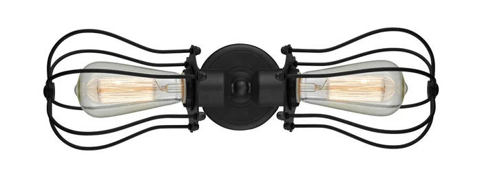 Austere Two Light Bath Vanity in Matte Black (405|900-2W-BK-CE513-BK)