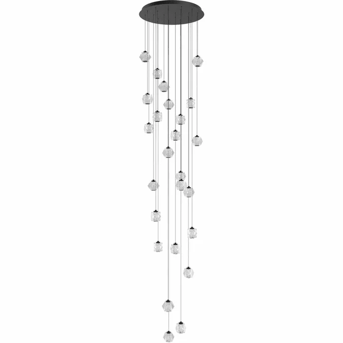 Avenue Lighting HF3925-BK Beluga Contemporary Black LED Multi Pendant Lighting