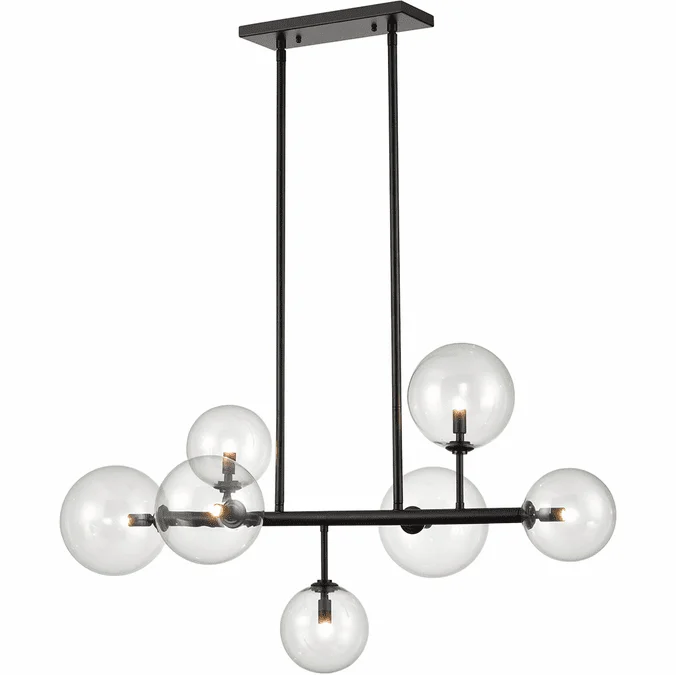 Avenue Lighting HF4207-BK Delilah Contemporary Black LED Island Lighting