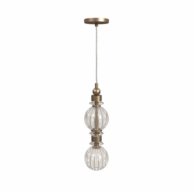 Avenue Lighting HF7902-AB Avra Modern Aged Brass LED Mini Drop Ceiling Light Fixture