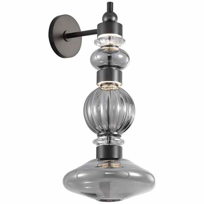 Avenue Lighting HF8901-BK Avra Modern Black LED Wall Sconce Lighting