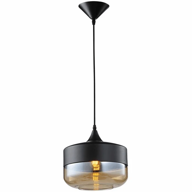 Avenue Lighting HF9113-BK/BZ Robertson Blvd. Contemporary Black Mini Hanging Light