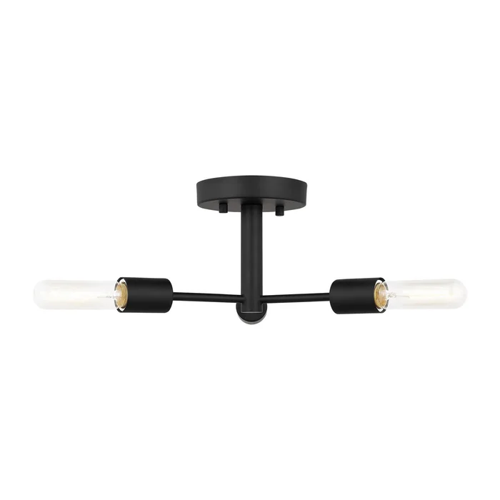 Axis Three Light Semi-Flush Mount