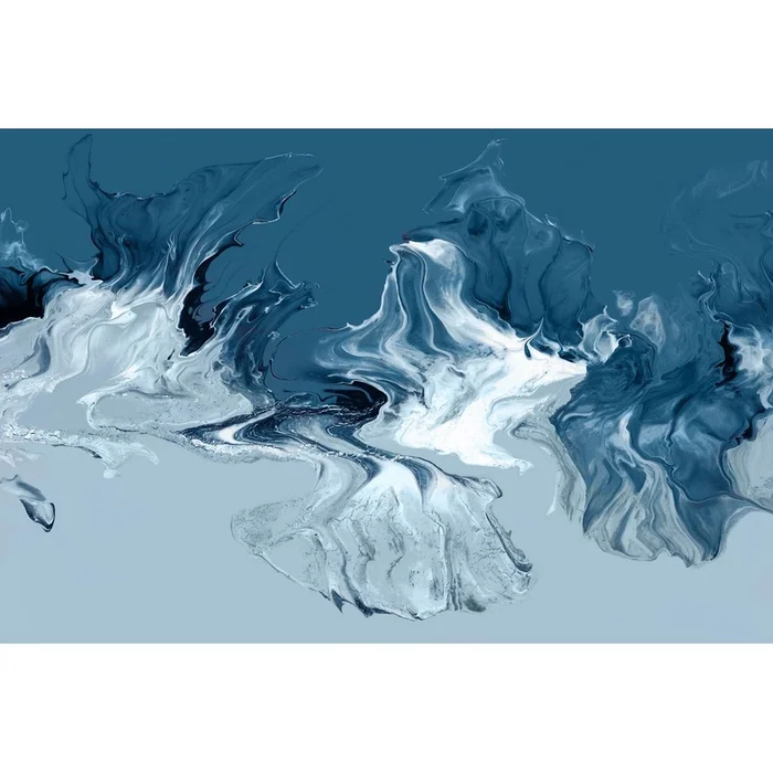 Azure Marble I Giant Art 84×54 Wall Art|uvre dart murale Giant Art Azure Marble I 84×54