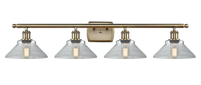 Ballston Four Light Bath Vanity in Antique Brass (405|516-4W-AB-G132)