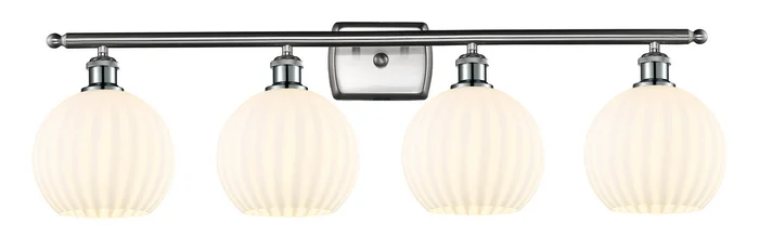 Ballston Four Light Bath Vanity in Brushed Brass (405|516-4W-BB-G124-8)