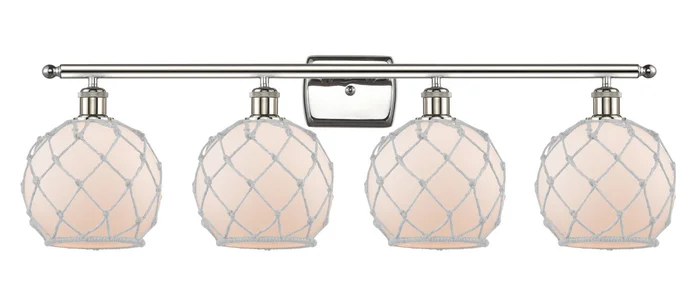 Ballston Four Light Bath Vanity in Polished Nickel (405|516-4W-PN-G121-8RW)