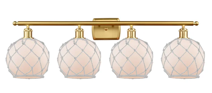 Ballston Four Light Bath Vanity in Satin Gold (405|516-4W-SG-G121-8RW)