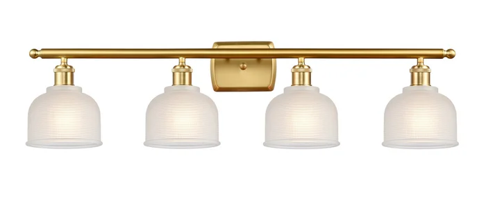 Ballston Four Light Bath Vanity in Satin Gold (405|516-4W-SG-G411)