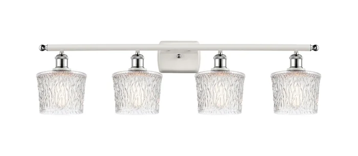 Ballston Four Light Bath Vanity in White Polished Chrome (405|516-4W-WPC-G402)