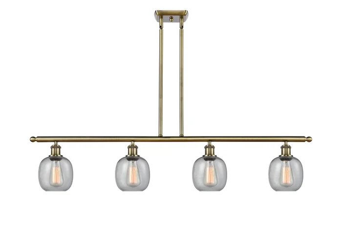 Ballston Four Light Island Pendant in Antique Brass (405|516-4I-AB-G104)