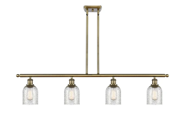 Ballston Four Light Island Pendant in Antique Brass (405|516-4I-AB-G259)