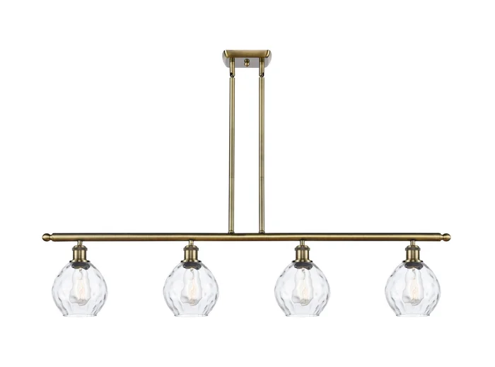 Ballston Four Light Island Pendant in Antique Brass (405|516-4I-AB-G362)