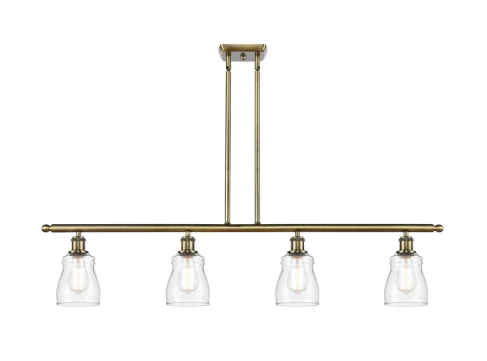 Ballston Four Light Island Pendant in Antique Brass (405|516-4I-AB-G392)