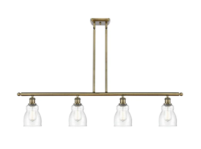 Ballston Four Light Island Pendant in Antique Brass (405|516-4I-AB-G394)