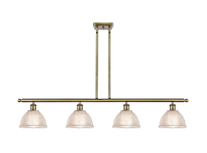 Ballston Four Light Island Pendant in Antique Brass (405|516-4I-AB-G422)