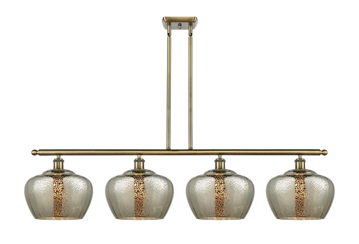 Ballston Four Light Island Pendant in Antique Brass (405|516-4I-AB-G96-L)