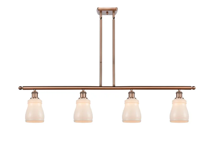 Ballston Four Light Island Pendant in Antique Copper (405|516-4I-AC-G391)