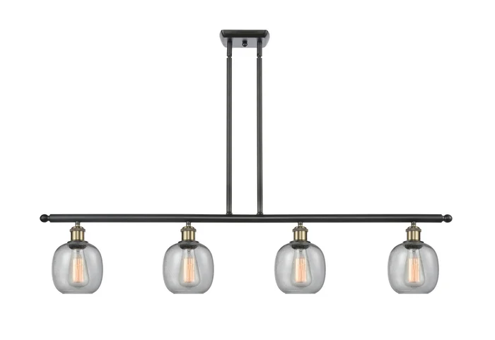 Ballston Four Light Island Pendant in Black Antique Brass (405|516-4I-BAB-G104)
