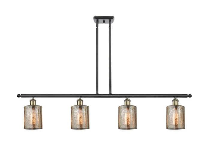 Ballston Four Light Island Pendant in Black Antique Brass (405|516-4I-BAB-G116)