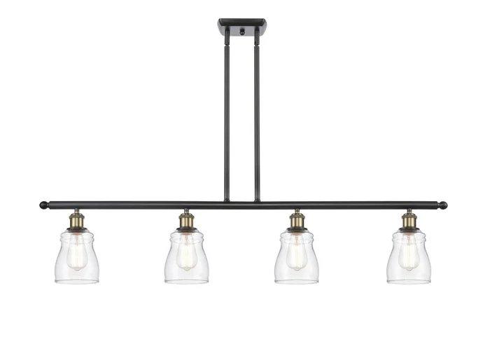 Ballston Four Light Island Pendant in Black Antique Brass (405|516-4I-BAB-G392)