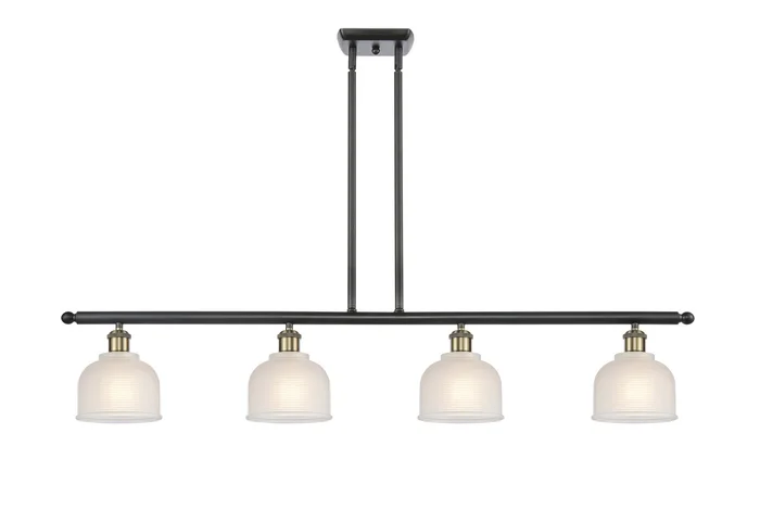 Ballston Four Light Island Pendant in Black Antique Brass (405|516-4I-BAB-G411)