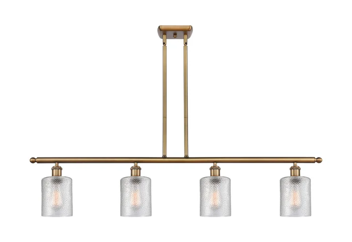 Ballston Four Light Island Pendant in Brushed Brass (405|516-4I-BB-G112)