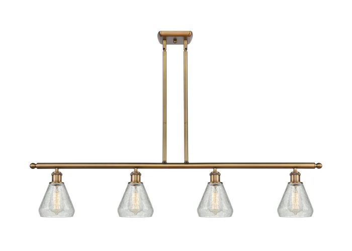 Ballston Four Light Island Pendant in Brushed Brass (405|516-4I-BB-G275)