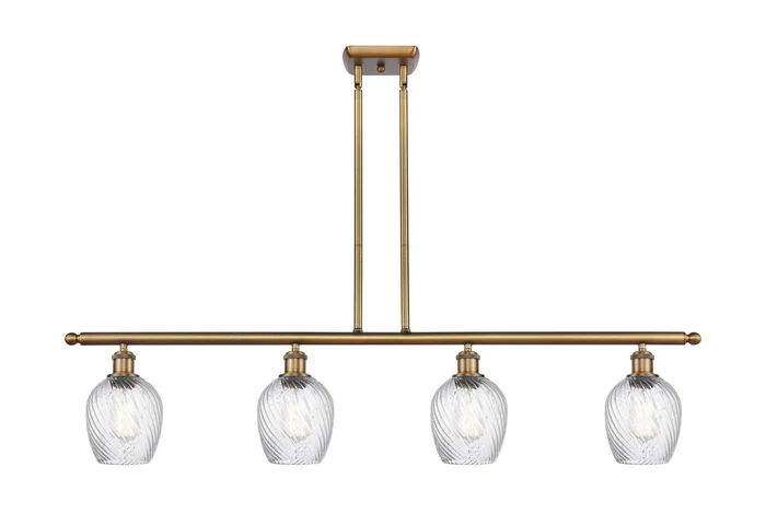 Ballston Four Light Island Pendant in Brushed Brass (405|516-4I-BB-G292)