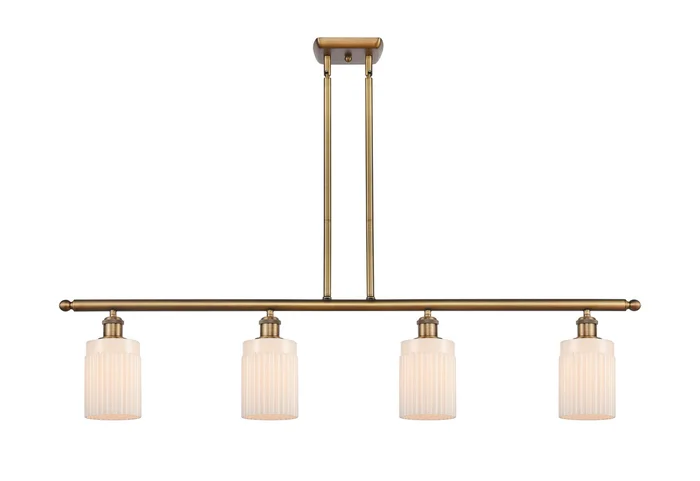 Ballston Four Light Island Pendant in Brushed Brass (405|516-4I-BB-G341)