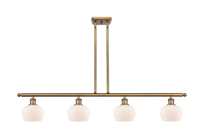 Ballston Four Light Island Pendant in Brushed Brass (405|516-4I-BB-G91)