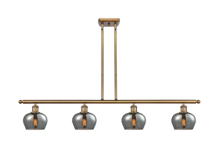 Ballston Four Light Island Pendant in Brushed Brass (405|516-4I-BB-G93)