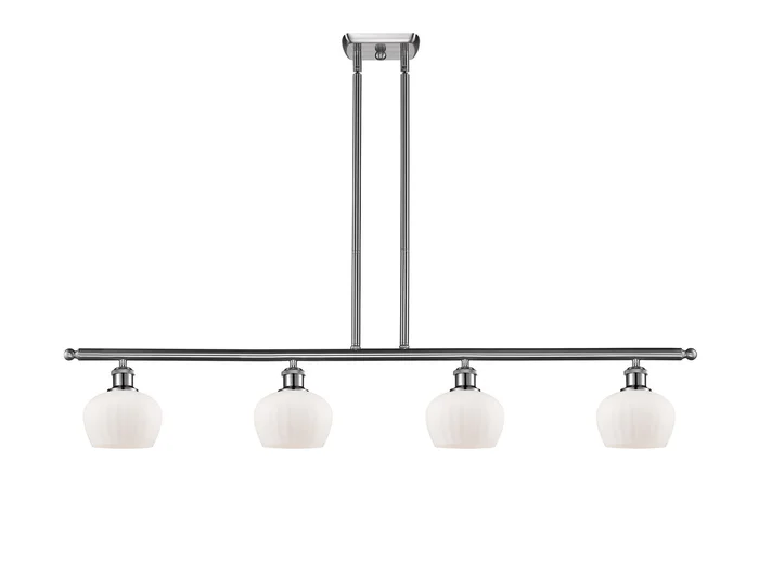 Ballston Four Light Island Pendant in Brushed Satin Nickel (405|516-4I-SN-G91)