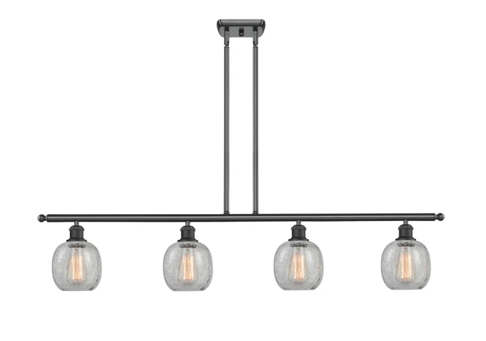 Ballston Four Light Island Pendant in Matte Black (405|516-4I-BK-G105)