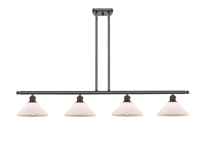 Ballston Four Light Island Pendant in Matte Black (405|516-4I-BK-G131)