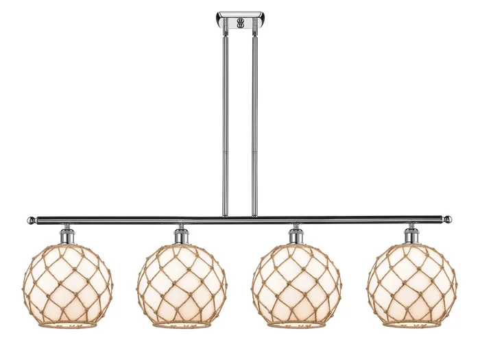 Ballston Four Light Island Pendant in Polished Chrome (405|516-4I-PC-G121-10RB)