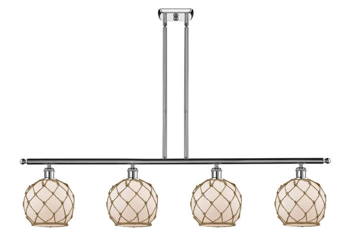 Ballston Four Light Island Pendant in Polished Chrome (405|516-4I-PC-G121-8RB)