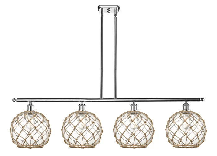 Ballston Four Light Island Pendant in Polished Chrome (405|516-4I-PC-G122-10RB)