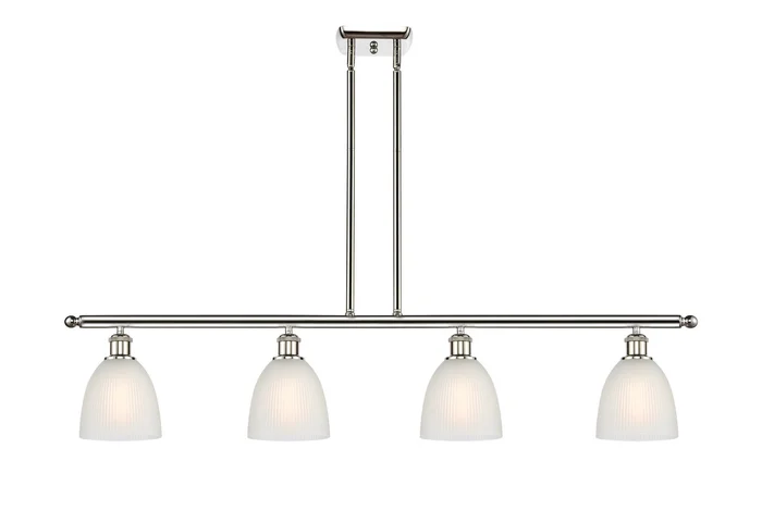 Ballston Four Light Island Pendant in Polished Nickel (405|516-4I-PN-G381)