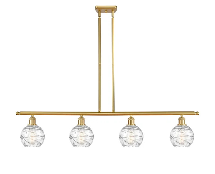 Ballston Four Light Island Pendant in Satin Gold (405|516-4I-SG-G1213-6)