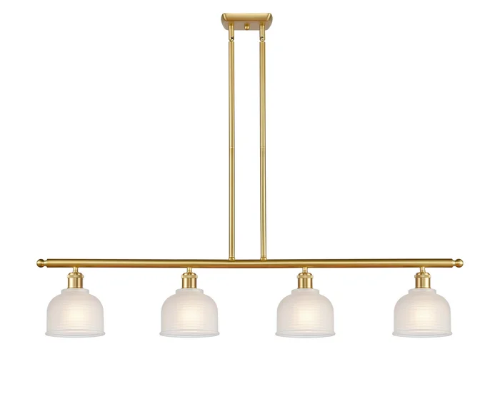 Ballston Four Light Island Pendant in Satin Gold (405|516-4I-SG-G411)