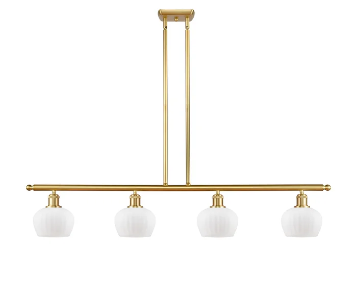 Ballston Four Light Island Pendant in Satin Gold (405|516-4I-SG-G91)