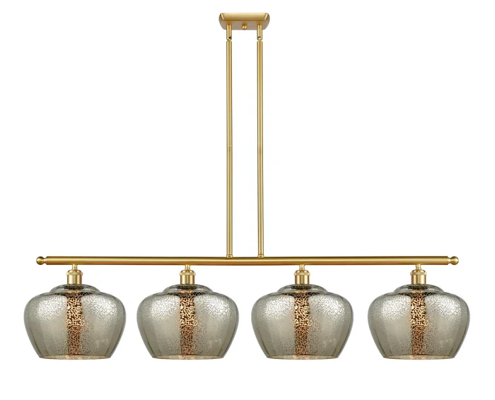 Ballston Four Light Island Pendant in Satin Gold (405|516-4I-SG-G96-L)