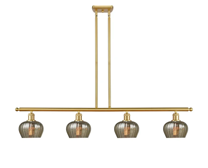 Ballston Four Light Island Pendant in Satin Gold (405|516-4I-SG-G96)