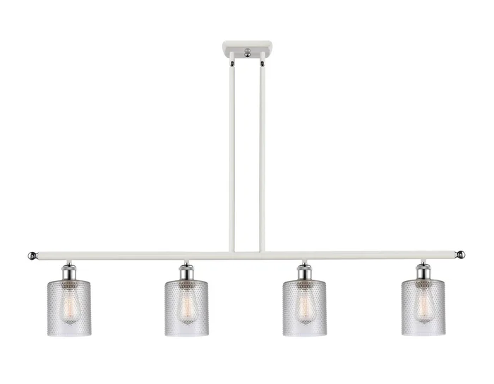 Ballston Four Light Island Pendant in White Polished Chrome (405|516-4I-WPC-G112)