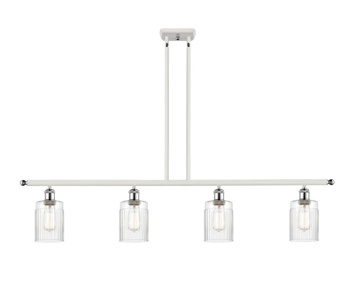 Ballston Four Light Island Pendant in White Polished Chrome (405|516-4I-WPC-G342)