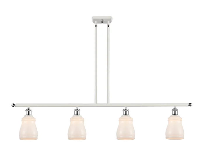 Ballston Four Light Island Pendant in White Polished Chrome (405|516-4I-WPC-G391)