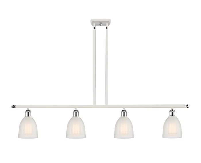 Ballston Four Light Island Pendant in White Polished Chrome (405|516-4I-WPC-G441)