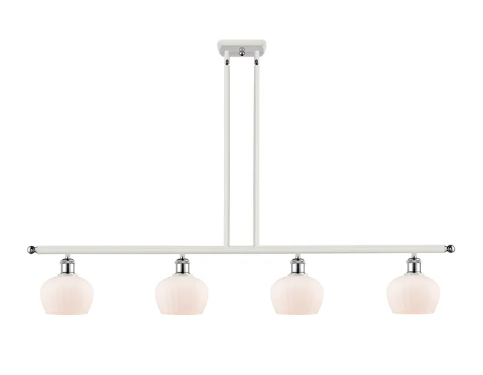 Ballston Four Light Island Pendant in White Polished Chrome (405|516-4I-WPC-G91)