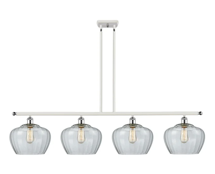 Ballston Four Light Island Pendant in White Polished Chrome (405|516-4I-WPC-G92-L)